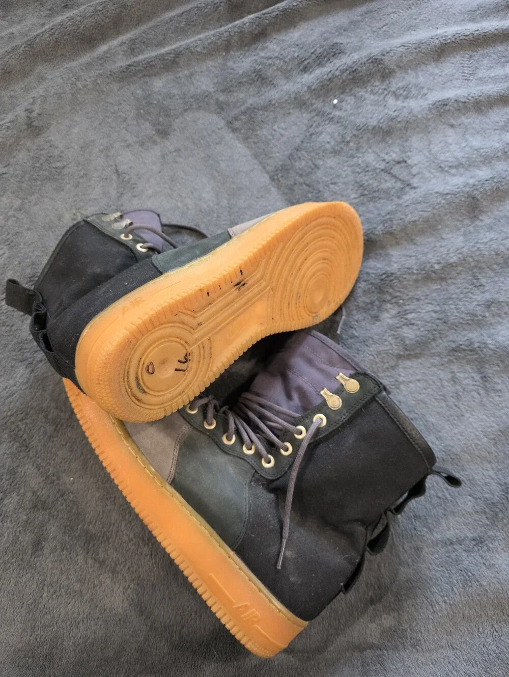 Men’s Nike SF Air Force One Premium Sherpa Sneakers Boots Size 11.5 - Picture 9 of 11